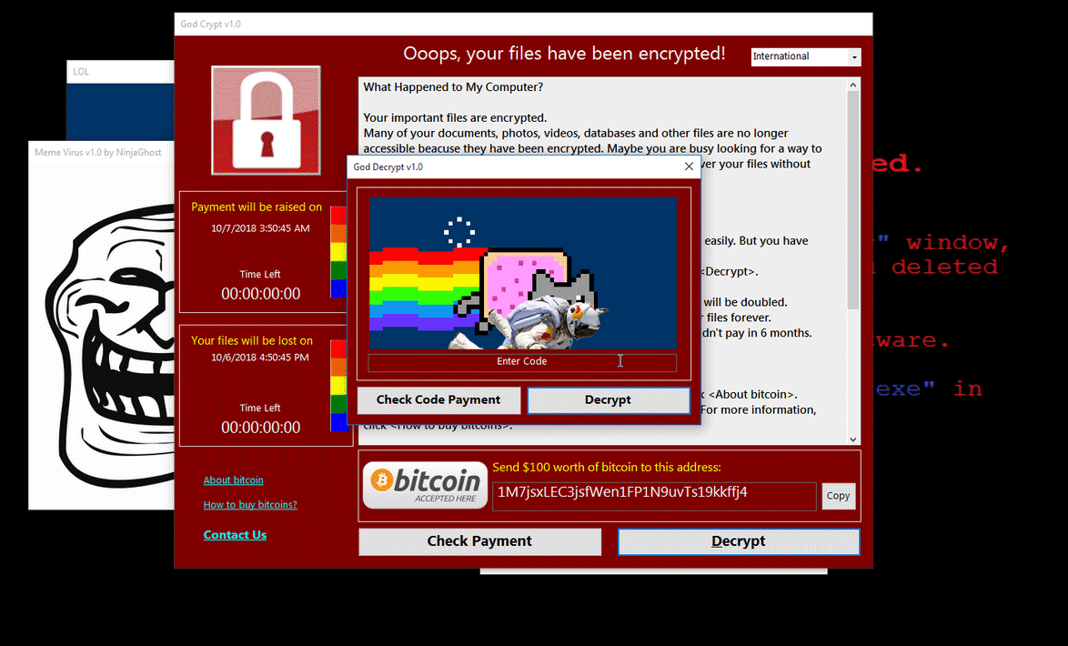 God Crypt v1.0 Ransomware