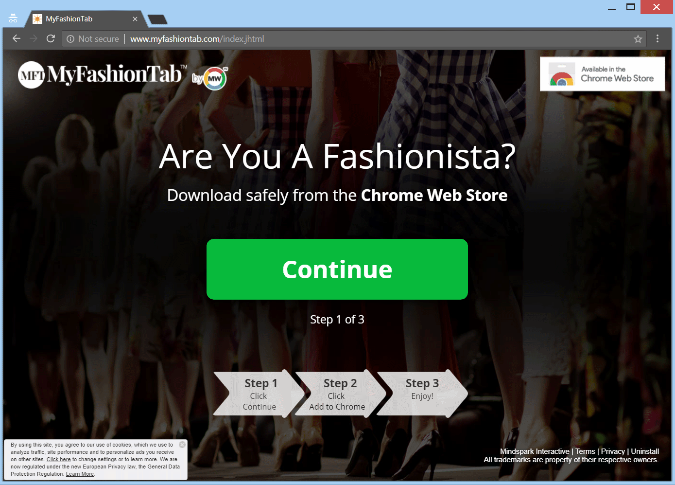 Myfashiontab Browser Hijacker