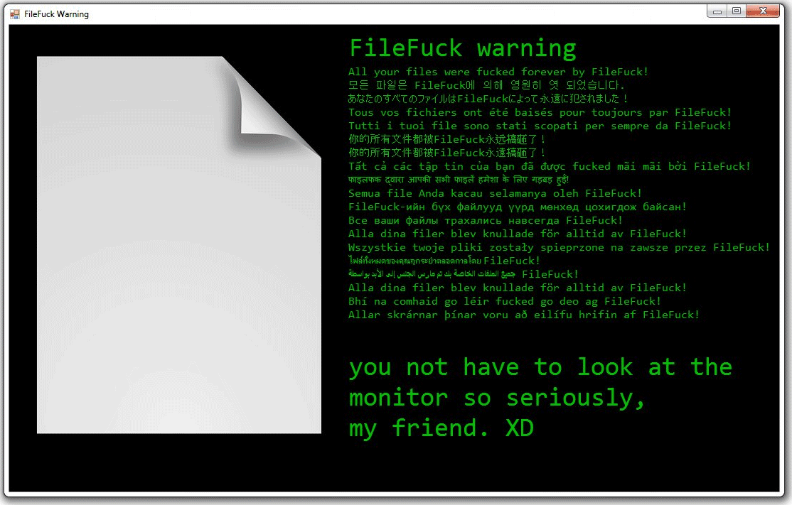 FileFuck Ransomware