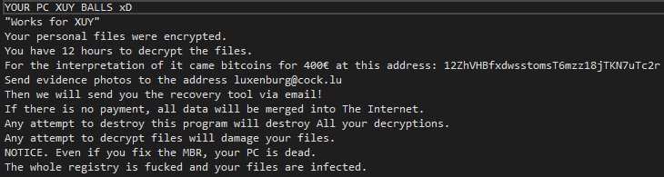 XUY Ransomware