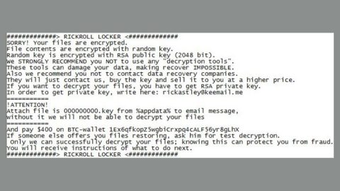 RICKROLL LOCKER ransomware thumb