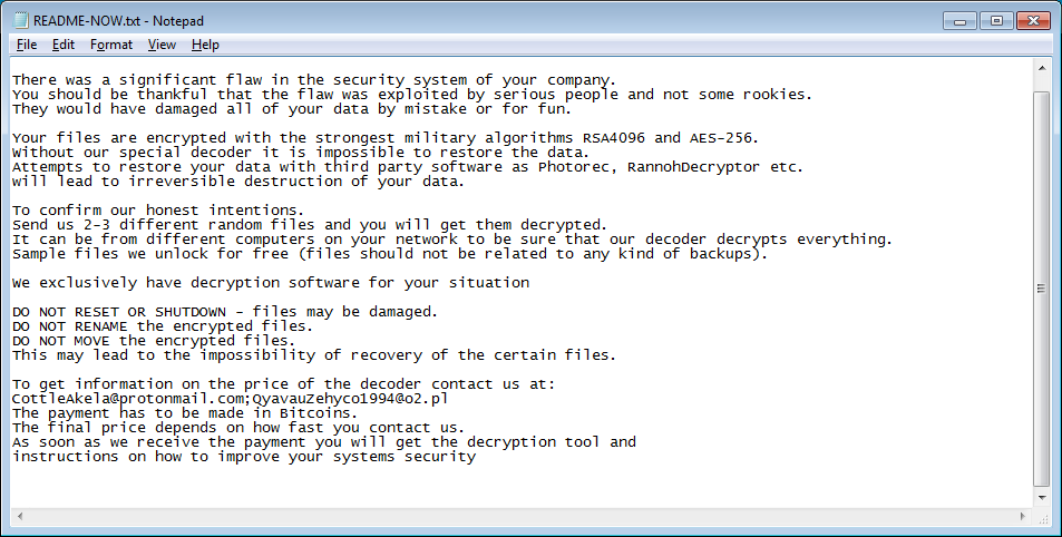 LockerGoga Ransomware