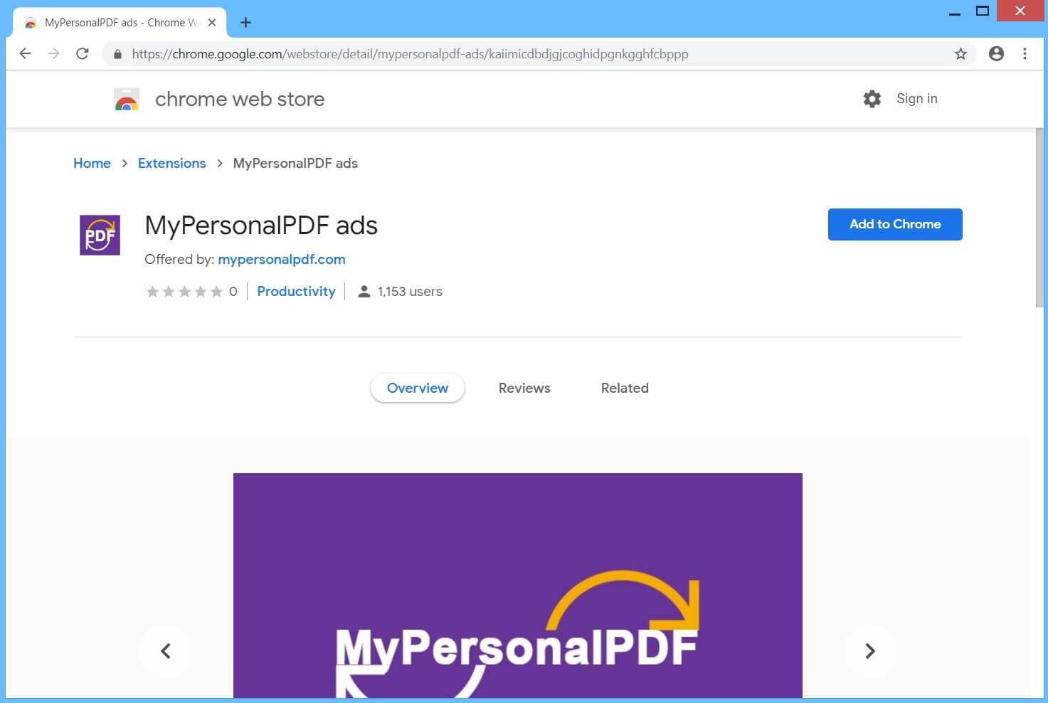 MyPersonalPDF Browser Hijacker