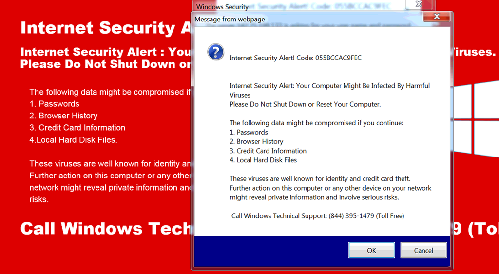 Internet Security Alert Code 055BCCAC9FEC