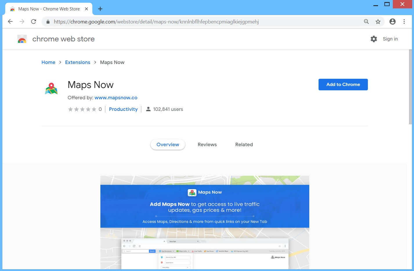 Mapsnow browser hijacker