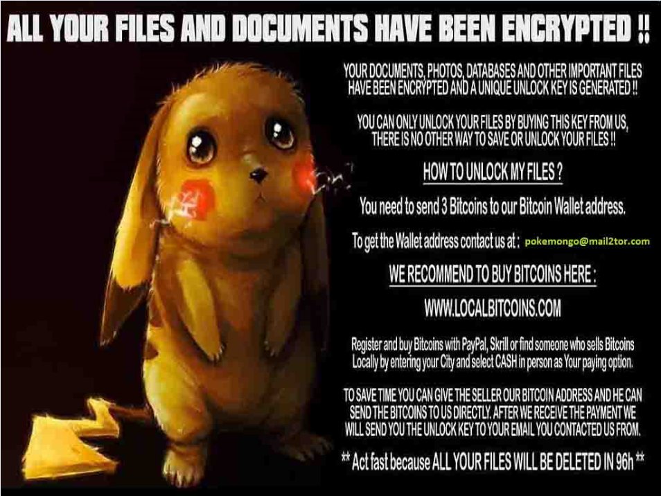 CryptoPokemon Ransomware