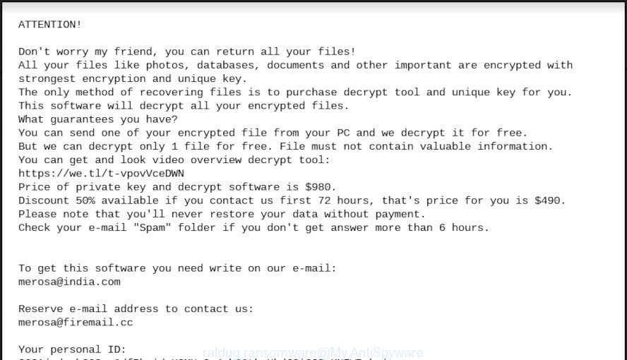 Raldug Ransomware