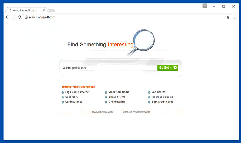 Searchingresult com Browser Hijacker