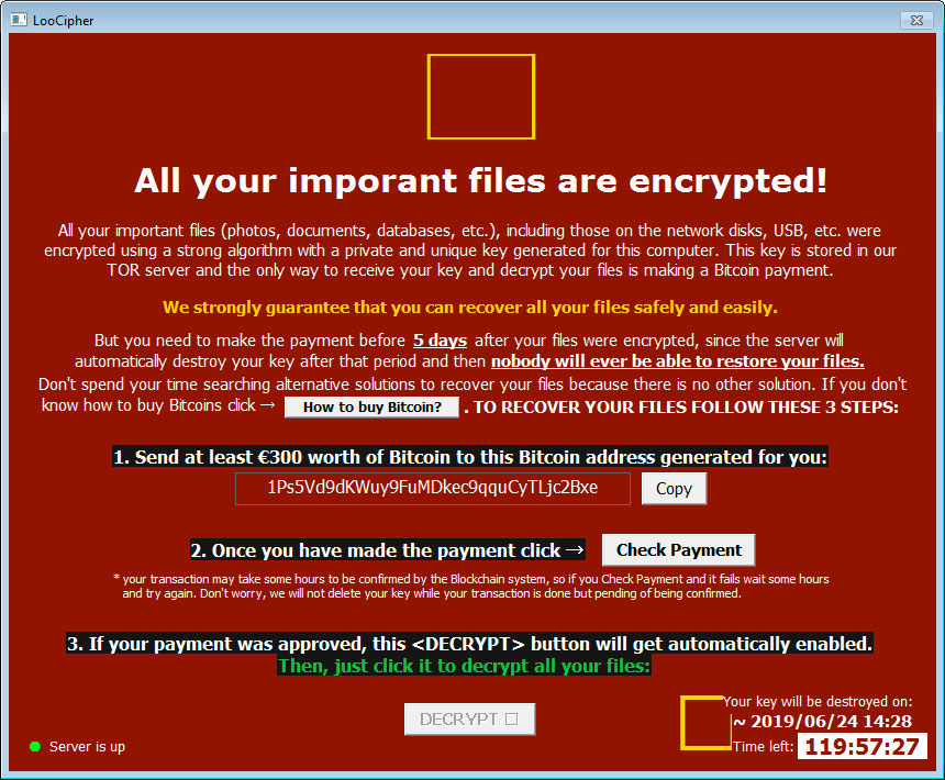 LooCipher Ransomware