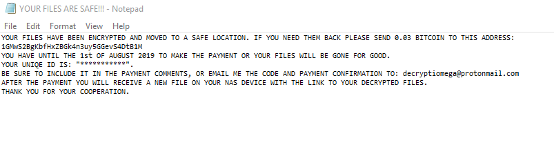 DecryptIomega Ransomware