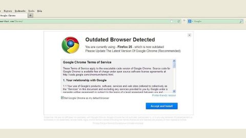 Outdated Browser Detected Scam thumb