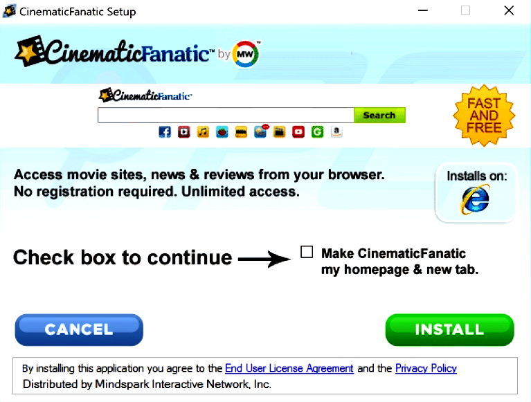 CinemaFanatic Toolbar