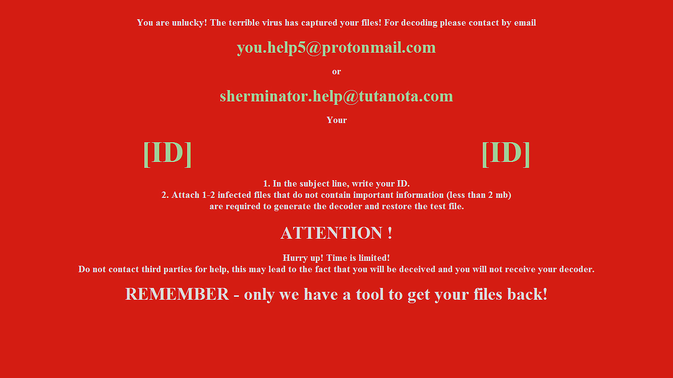 Sherminator Ransomware