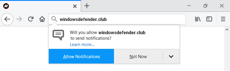 Windowsdefender.club Pop-up Ads